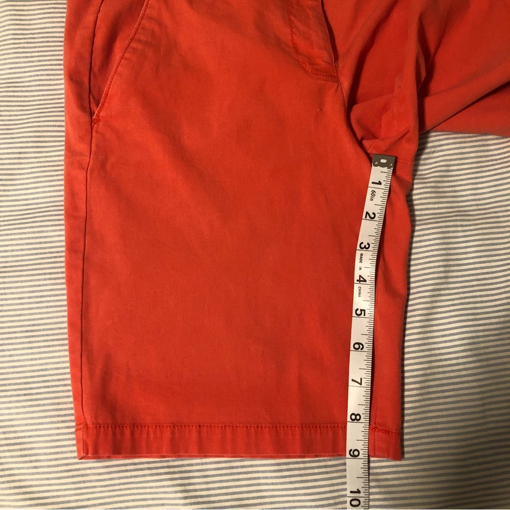 J CREW Frankie 9” Dusty Red Bermuda Chino Shorts - Picture 9 of 11